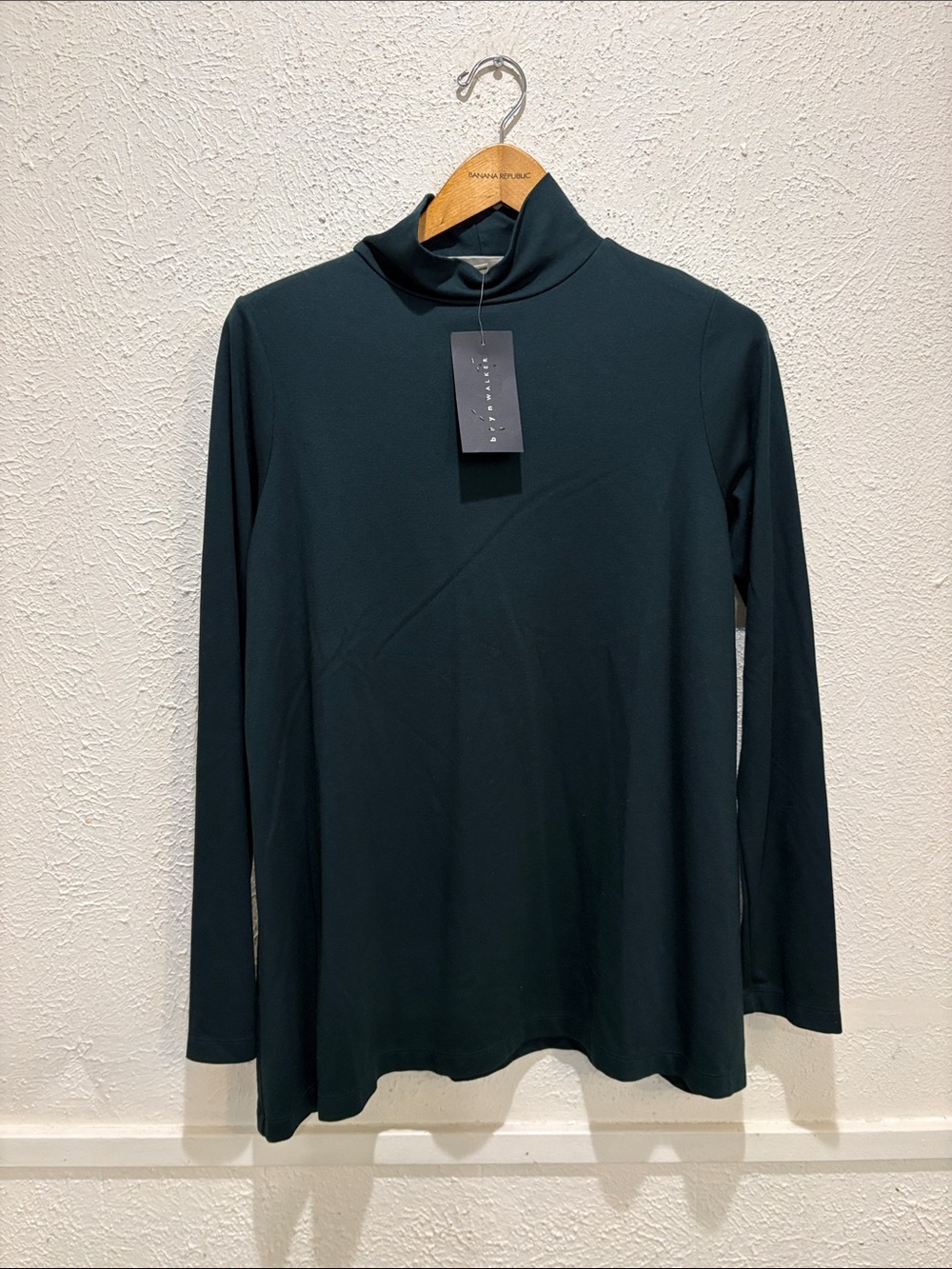 bryn Walker Long Sleeve Turtleneck Top - Deep Teal